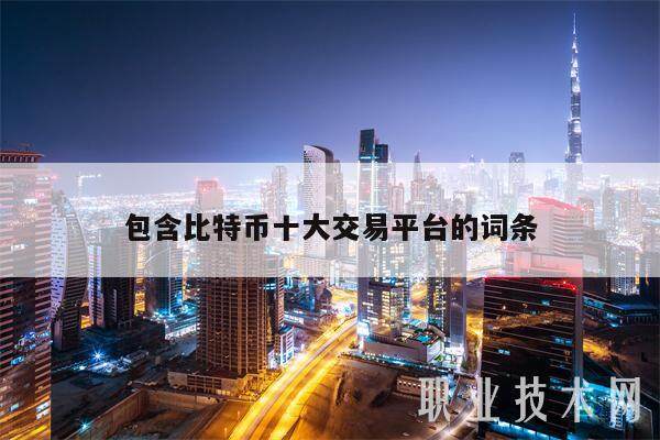 包含比特币十大交易平台的词条-第1张图片-交易所